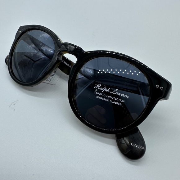 Ralph Lauren Sunglasses Women 0RL8146P 49 5613R5 Shiny Black on Spotty Havana